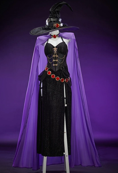 Raven Derivative Halloween Gothic Witch Cosplay 