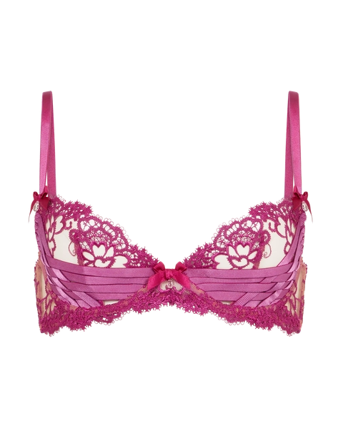 Dioni Plunge Underwired Bra in Magenta | By Agent Provocateur