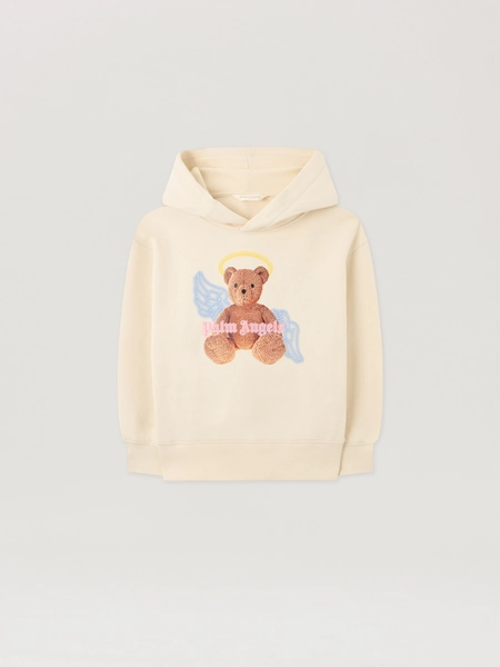PALM ANGELS Bear Angel Regular Hoodie Kids  Off White