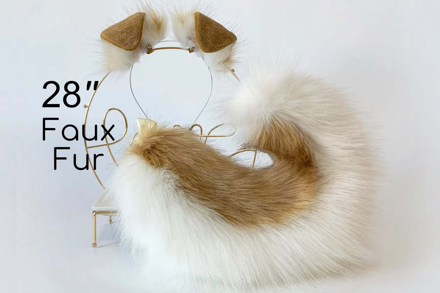 Shepherd dog tail and ear set Shiba Inu dog ear and tail set dog tail animal cosplay petplay puppy ear and tail set puppy girl kemonomimi