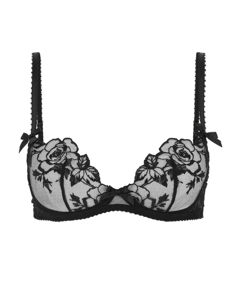 Callypso Plunge Underwired Bra in Black | By Agent Provocateur