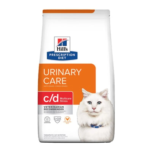 Hill's Prescription Diet Urinary Care c/d Multicare Stress Cat Food - Chicken, Adult, Size: 8.5 lb | PetSmart