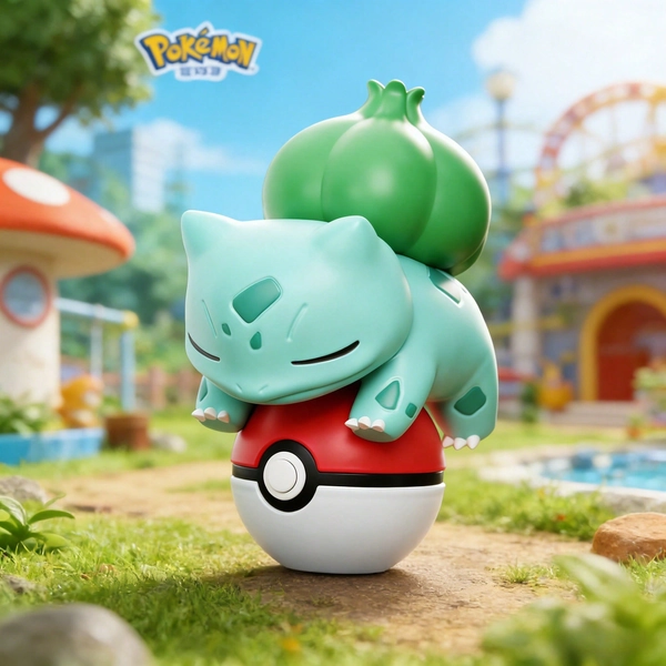 pokemon Pokémon Pikachu speelgoedfiguurtje met glow-in-the-dark effect | Verzamelbaar blind box display | Glow-in-the-dark Poké Ball sleutelhanger | Auto/bureau decoratie | Super schattig 3D-design | Geurloos | Lichtgevend in het donker | Perfect cadeau voor de feestdagen