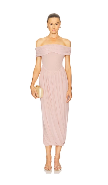 Camila Coelho Leopoldina Midi Dress in Pink. - size S