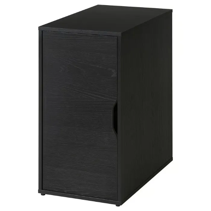 ALEX Storage unit - black-brown 14 1/8x27 1/2 "