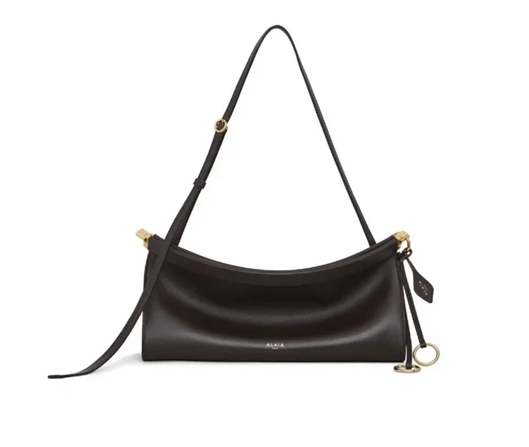 ALAÏA | Le Click Medium Bag in Brown Calfskin