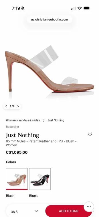 6.5 heels just nothing 