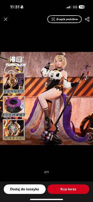 Yidari cosplay + tails + wig 