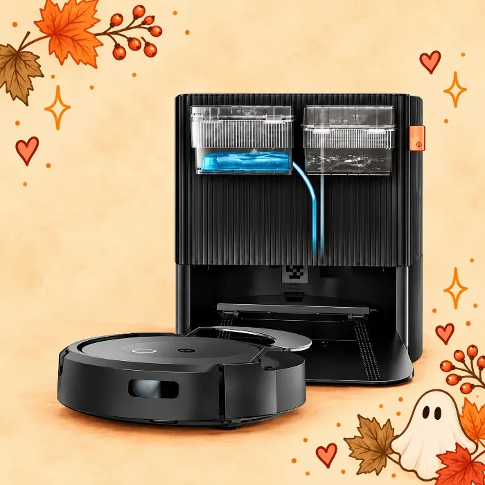iRobot Roomba Combo 10 Max Robot Vacuum and Mop + AutoWash Dock (x0850) - Multi-Functional Base, Refills Bin, Washes & Dries It's Mop Pad, Self-Emptying, Auto-Retract Mop Pad, Avoids Obstacles