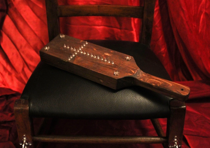 The Sinner, religious BDSM vampire paddle