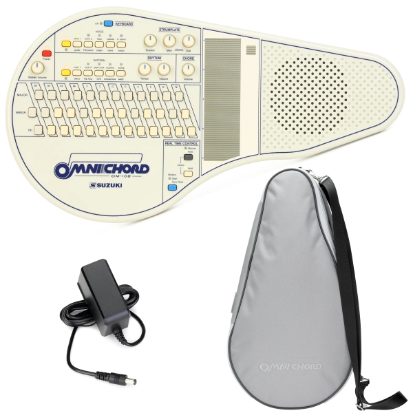 Suzuki Omnichord OM-108 with Power Supply and Case