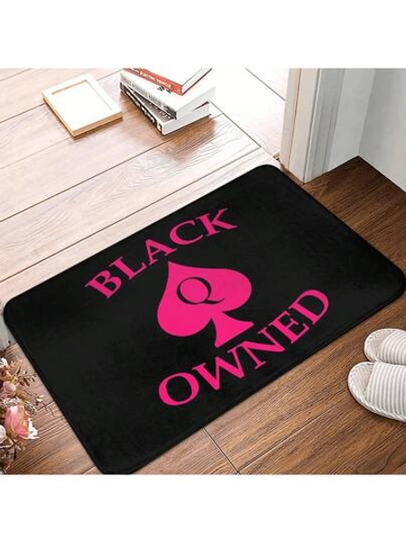 Black Owned Queen Of Spades Doormat Anti-Slip Entrance Kitchen Bath Floor Door Mat Toilet Rug Carpet Footpad