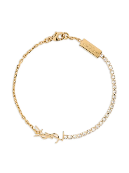 Saint Laurent Monogranne crystal bracelet | S