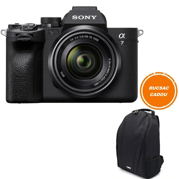 Sony A7 IV Aparat Foto Mirrorless Full-Frame 33MP 4K60p Kit cu Obiectiv 28-70mm F3.5-5.6 OSS Negru