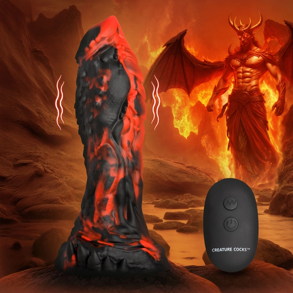 Inferno Cock Vibrating Silicone Dildo - Creature Cocks