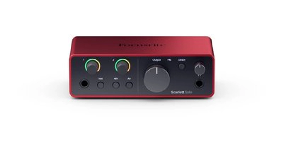 Focusrite - Scarlett Solo 4th Generation Audio Interface - Red