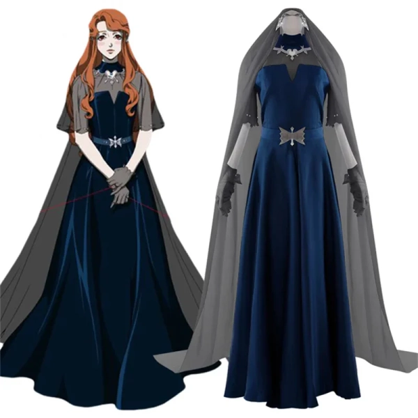 Game Lenore Cosplay Costume Women Long Dress with Gloves Fantasia Suit Halloween Carnival Party Outfits - AliExpress 200000532