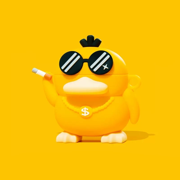 Boss Psyduck AirPods Pro Cases Anime Duck AirPods 3 Protective Cover - AirPods Pro