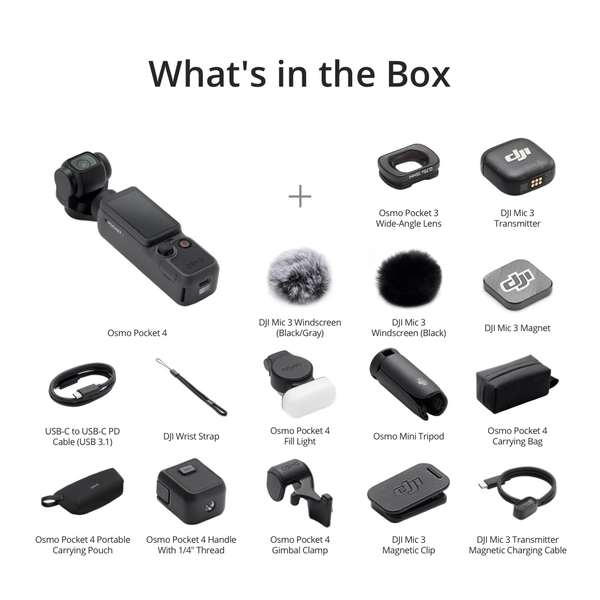 DJI Osmo Pocket 4 - Creator Coombo