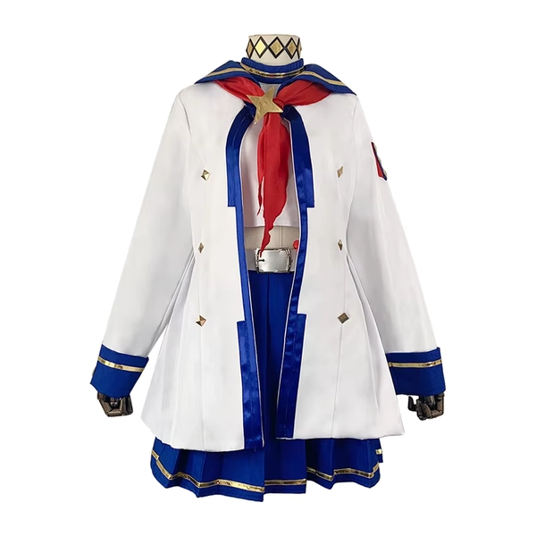 Disfraz de Cosplay de Umamusume Pretty Derby Oguri Cap para Mujer Adulta, Uniforme de Marinera Blanco, Falda, Abrigo, Trajes Encantadores para Carnaval