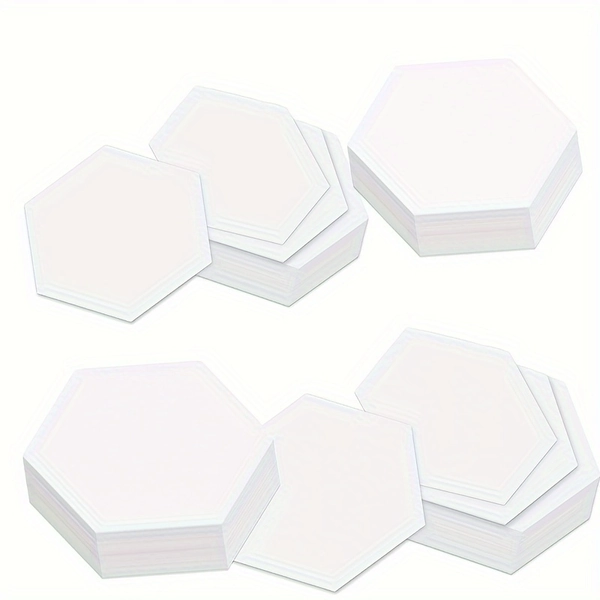 TEMU 300pcs , Hexagonal Template, 1in Piecing Template, Quilting Template For Quilting, Sewing Crafts Or Diy Craft Projects