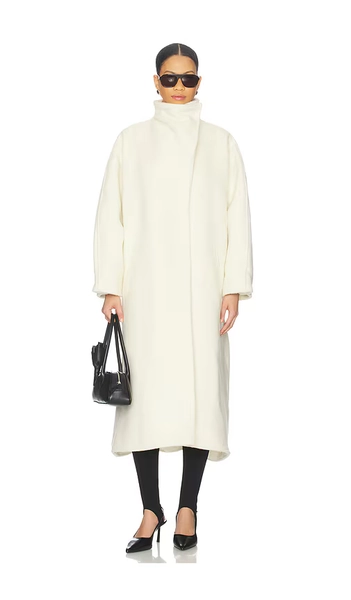 Diana Milkanova Studio Mia Coat in Ivory.