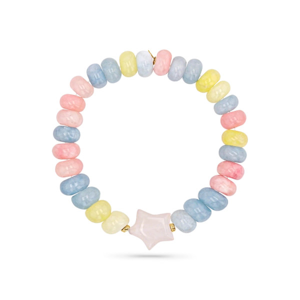 Candy Bead Star Stretch Bracelet
