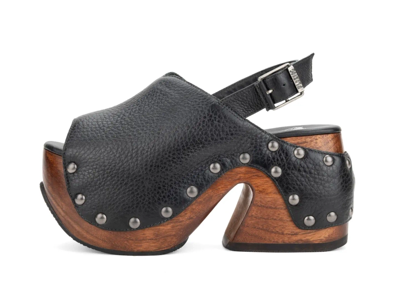 Slingback - Black | Platform Clog Slingbacks | Fluevog Shoes