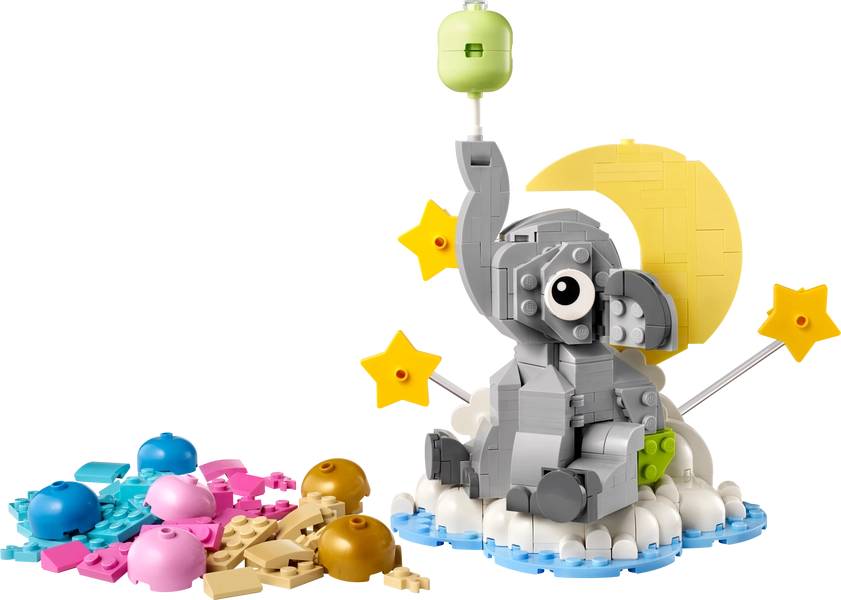 Elefantunge på en sky