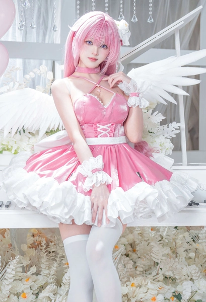 of Victory: Nikke Dorothy Nostalgia Dawn Party Skin Cosplay Costume Bodysuit with Socks and Belt