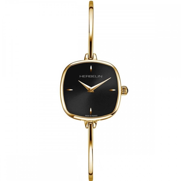 Herbelin Ladies FIL Cushion Gold PVD Bangle Watch