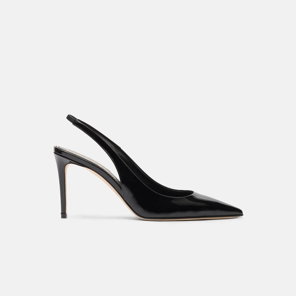 Sutton Schwarz Lackleder