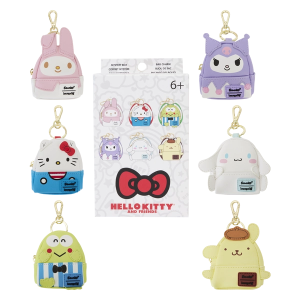 Hello Kitty Mini Backpack Charm Mystery Box