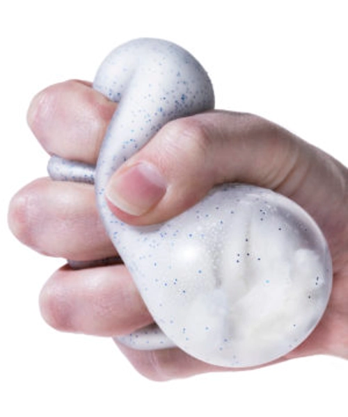 Crunchy Snow Stress Ball: Feels and sounds like crunching through fresh snow.
