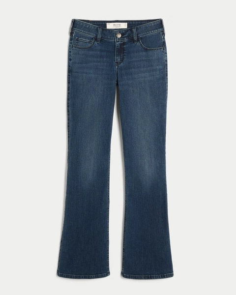 Low-Rise Stretch Bootcut Jeans