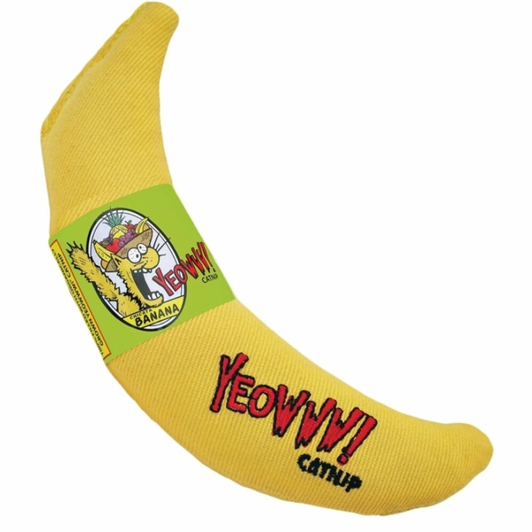 Yeowww! Banana Kicker - Catnip - Yellow