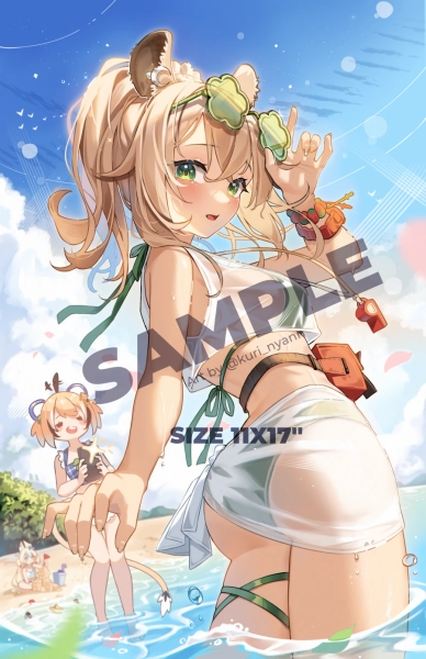 Art Print Nimi Nightmare Summer - Vtuber Indie Poster — Kuri Nyann | Anime & Vtuber Fan Art Illustrations