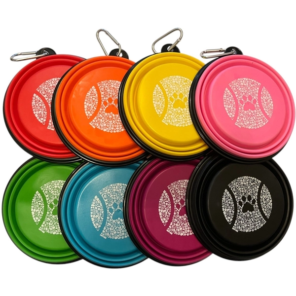 Collapsible Dog Bowl-Green