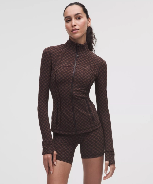 Define Jacket *Jacquard - Square Heart Jacquard Java Sequoia - 6