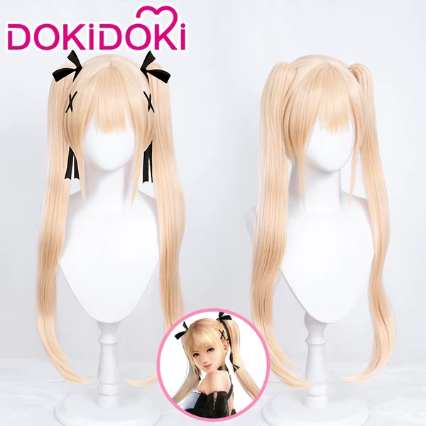 IN STOCK Marie Rose Wig Game Dead or Alive 5 Ultimate DokiDoki Cute Long Double Ponytail Marie Rose Women Cosplay Wig Christmas - AliExpress 200000532