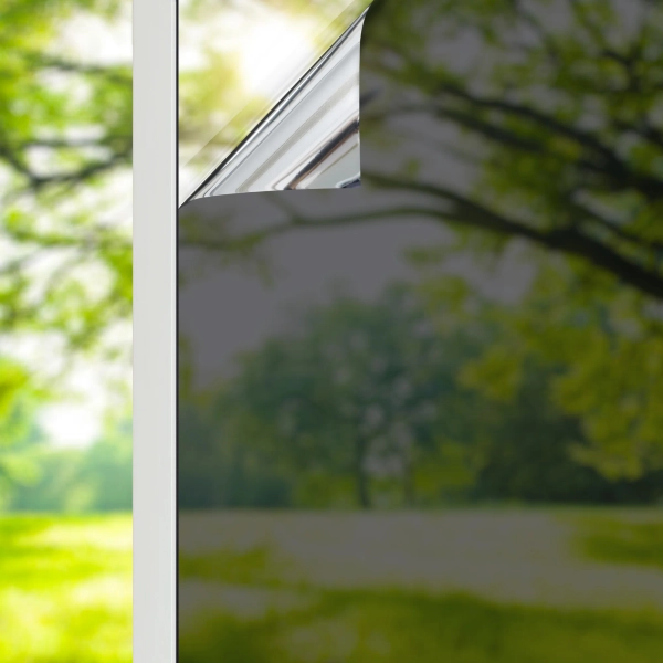 One Way Privacy with Heat Control Non-Wall Damaging Window Decal