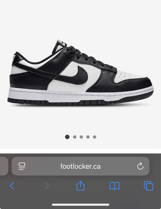 Nike Dunk Low Retro White / Black | 8 / Black / FQ8249-100-001
