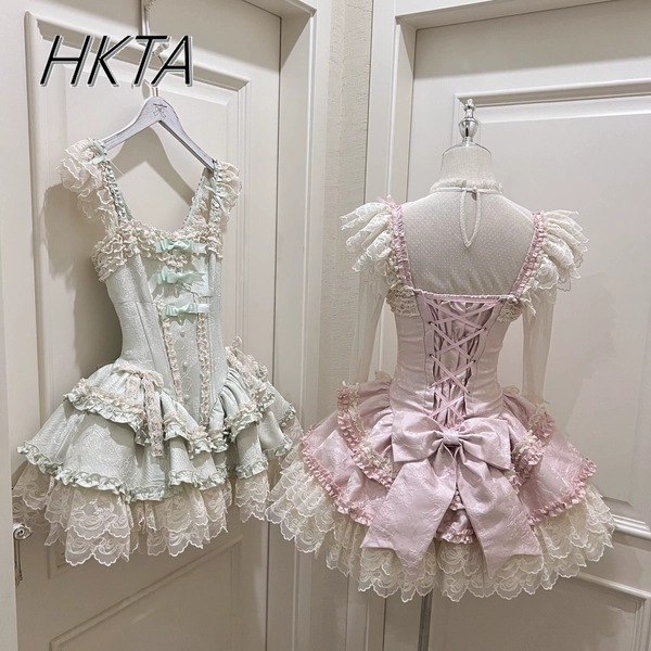 Ballet Dancing Dress Lolita Fishbone Jsk Puffy Dress 2025 Summer New Daily Princess Sweet Girls Birthday Party Princess Dresses - AliExpress 200000345