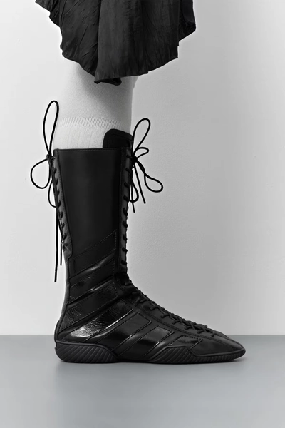 Imogen Boots - Black Leather