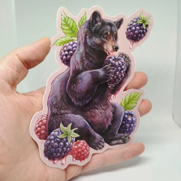 Large vinyl sticker: Blackbearry