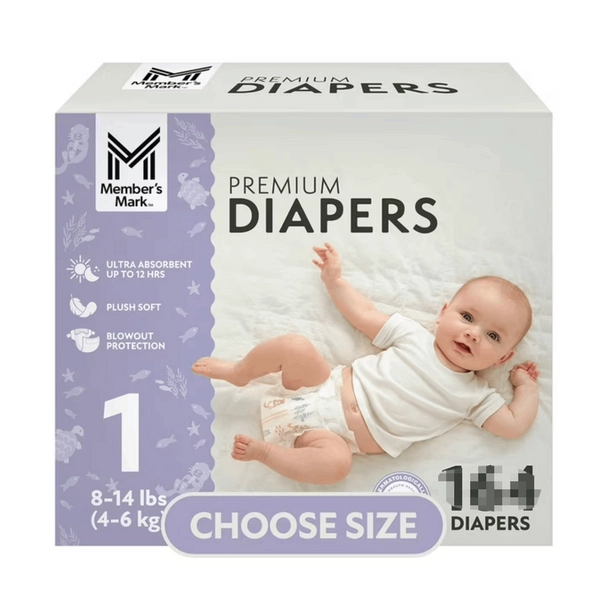 TEMU ' Diapers, Sizes Newborn 8-14lbs 82ct