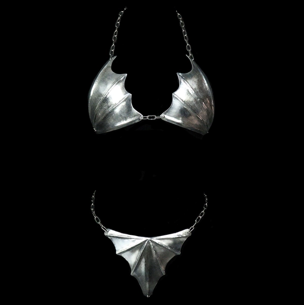 Eclipse Fluted Bat Armor Bikini Set
