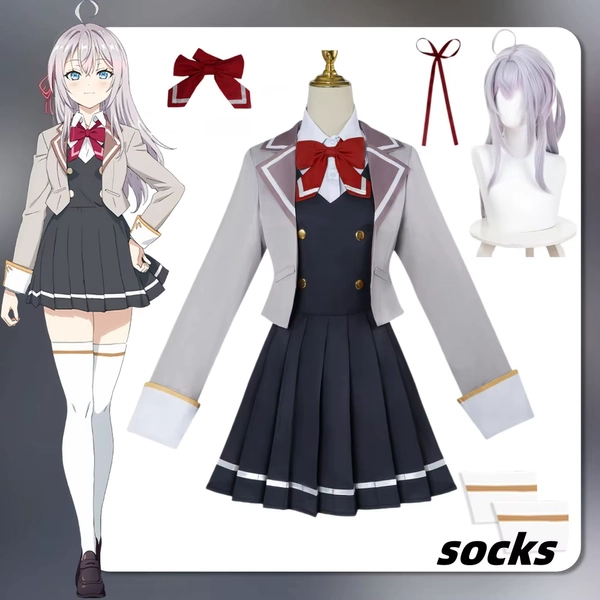 Alisa Mikhaylovna Kujō Cosplay Anime Alya Sometimes Hides Her Feelings in Russian Costume Wig Uniform - AliExpress 