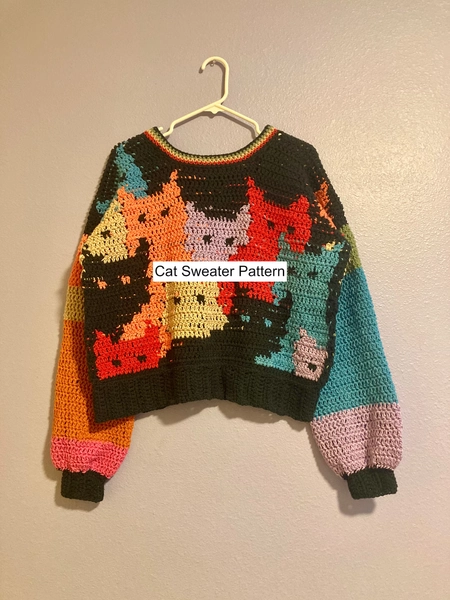 PATTERN Cat Sweater Crochet - Etsy Australia