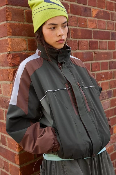 iets frans... Talia Panelled Shell Jacket